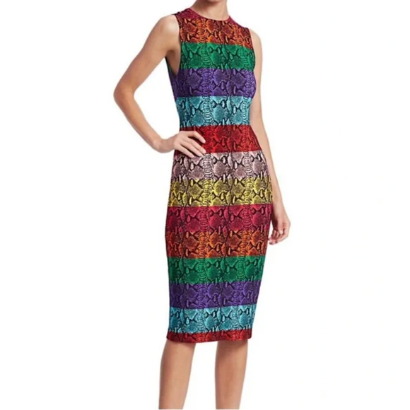 Alice + Olivia Dresses & Skirts - NWT Alice + Olivia Delora Snake Stripe Sheath Dress